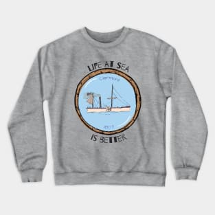 Boating lover, Vintage American Boat Clermont 1807 V2 Crewneck Sweatshirt